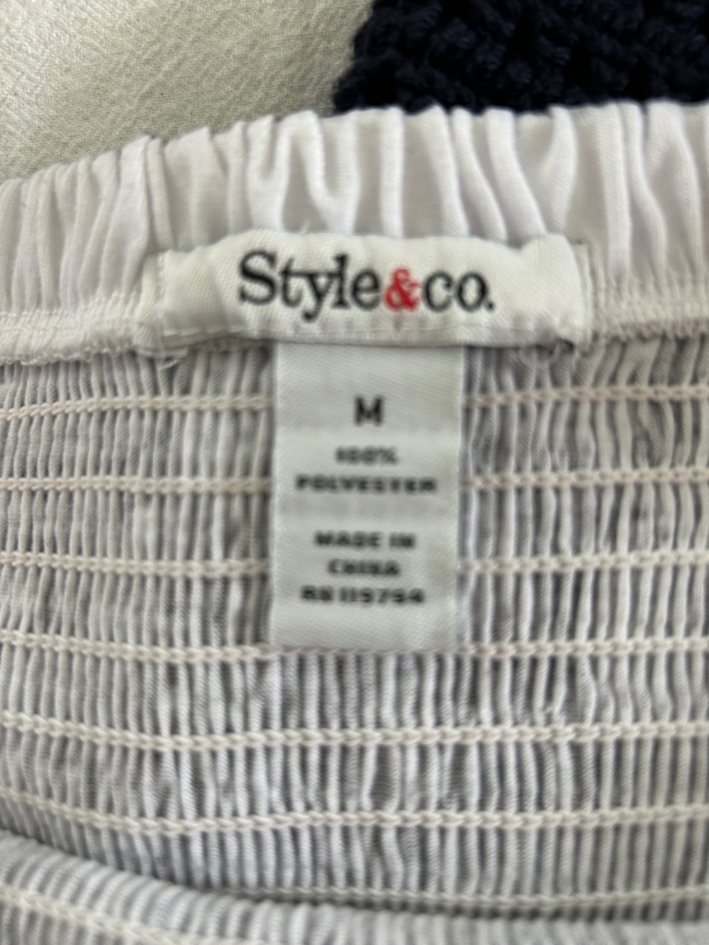 Style & Co. Black & White Asymmetrical skirt. - Picture 3 of 3